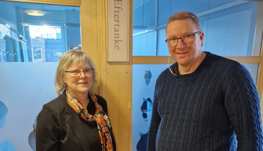 Ewa Engdahl, VD Coompanion och Jonas LÃ¶Ã¶f, Verksamhetsledare MiljÃ¶fordon Sverige